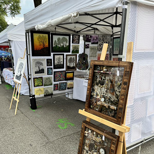 west central artsfest artist booth