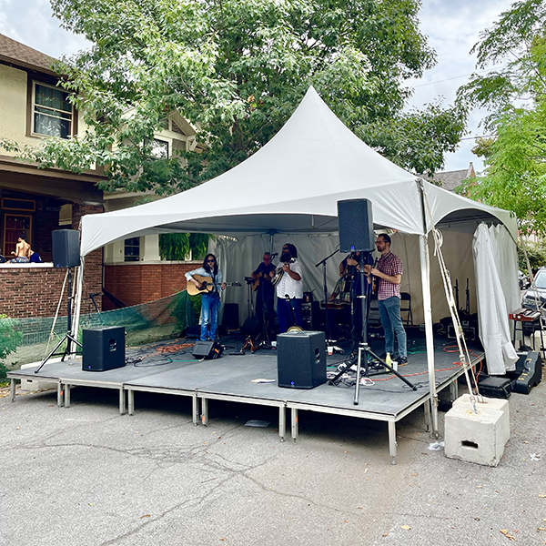 west central artsfest stage with free live music