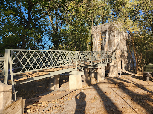 Merchanic Street Bridge in Fort Wayne under repair