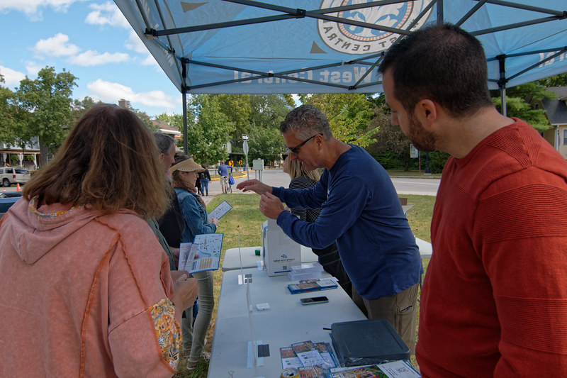 ticket booth for West Central Home & Garden Tour