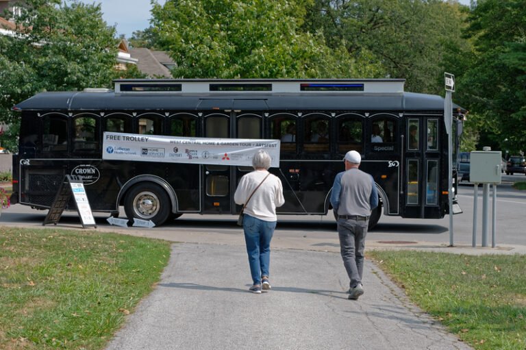 Free trolley running around the West Central Home & Garden Tour and ArtsFest